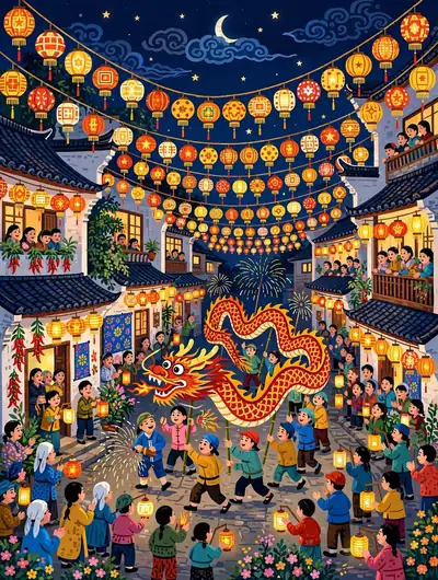 元宵节·舞龙灯