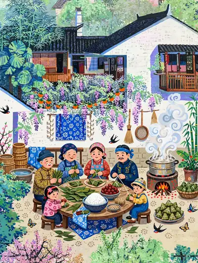 端午节·包粽子