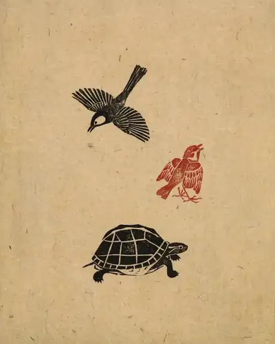黄筌《写生珍禽图》卷