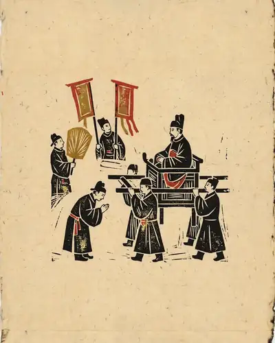 宋人摹阎立本《步辇图》卷