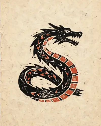 彩绘蟠龙纹陶盘