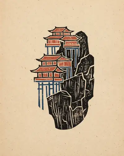 悬空寺 Hanging Temple